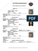 Public Arrest Report For 19sep2014