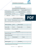 Formulario de Inscripcion