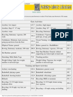 Fitness Partners Activity Calculator