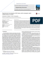 Experimental Investigation of RC Beams With Rectangular Spiral Reinforcement in Torsion