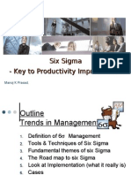 Six Sigma - Key To Productivity Improvement