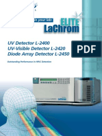 UV Detector L-2400 UV-Visible Detector L-2420 Diode Array Detector L-2450