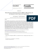 Human Resource Information Systems (HRIS) in HR Planning and Development in Mid To Large Sized Organizations