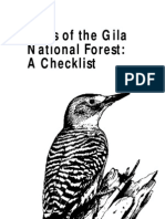 Birds of The Gila National Forest: A Checklist