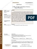 A Pilot Study On Effect of Copper and Cadmium Toxicity in Tilapia Mossambicus