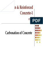 Carbonation in Concrete