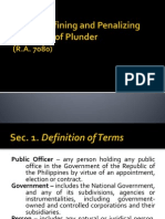 An Act Defining and Penalizing The Crime of Plunder PPT Version