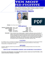 Eric Matthew Frein Wanted Poster