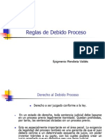 Reglas de Debido Proceso