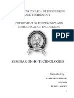 Seminar On 4G Technologies