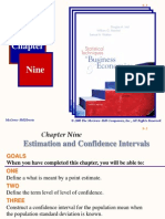 Chapter 09 Estimation and Confidence Intervals 