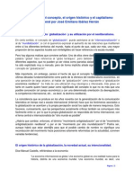 Paper Concepto de Globalización y Origen