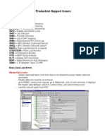 SAP BW/BI Production Support Issues