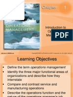 Introduction To Operations Management: Mcgraw-Hill/Irwin