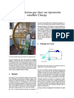 Essai de Flexion Par Choc Sur Éprouvette Entaillée Charpy PDF