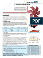 Vetus Thruster Selection