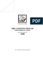 The Constitution Of: Parti Bersatu Sabah