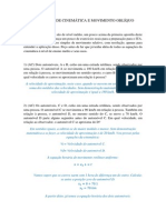 Exercícios de Cinemática PDF