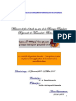 Le Contrôle de Gestion Bancaire Conception Et Mise en Place Dune Application de La Mesure de La Re PDF