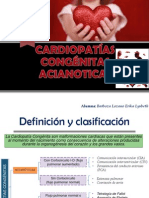 Cardiopatías Congénitas Acianoticas