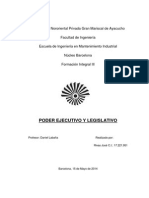 Poder Ejecutivo y Legislativo en Venezuela