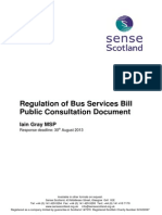 Regulation of Bus Services Bill Public Consultation Document