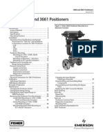 Instruction Manual of Fisher 3660 and 3661 Positioners PDF