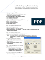 Procedure - Introduction To Roadway Design Using Template