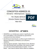 Conceptos Hebreos 33 Gematria PDF