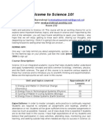 Science 10 Course Outline Winter 2015