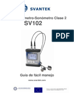 Guía Fácil Dosímetro-Sonómetro Tipo 2 SVANTEK SV102