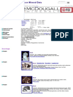 Zircon Mineral Data