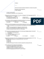 Study Questions 2 (Unemployment and Inflation) PDF