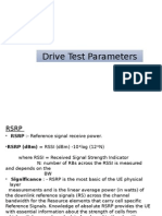 Drive Test Parameters