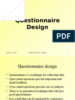 Questionnaire Design