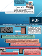 TAREA N 2 - Derecho Penal II - Esquemas sobre: El procedimiento para juzgar al presidente de la republica;  El procedimiento de extradición activa y pasiva; El procedimiento de aplicación de medidas de seguridad