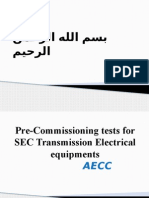 01-Pre-Commissioning Tests For SEC Transmission Electrical Equipments