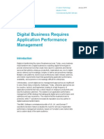 Digital Business Requires Application Performance Management