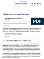 Client Server Architecture of ORACLE