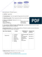 Trigonometry Lesson Plan and Reflection