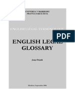 English Legal Glossary