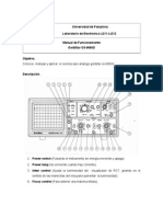 Osciloscopio Goldstar