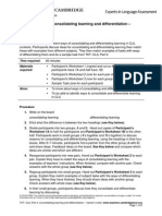 TKT Clil Part 2 Consolidating and Differentiating PDF