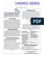 Port Harris News: Shared Reading Math Journal