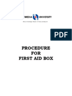 Dm364 - Procedure For First Aid Box