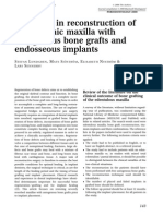 Strategies in Reconstruction of The Atrophic Maxilla