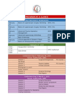 International Surgical Conference, 2015 - Tentative Schedule