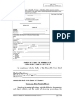 CBF 22.4A - Party's Terms of Reference