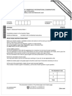 University of Cambridge International Examinations General Certificate of Education Advanced Subsidiary Level and Advanced Level