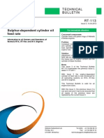 RT-113 Sulphur Dependent Cyl Oil Feed Rate